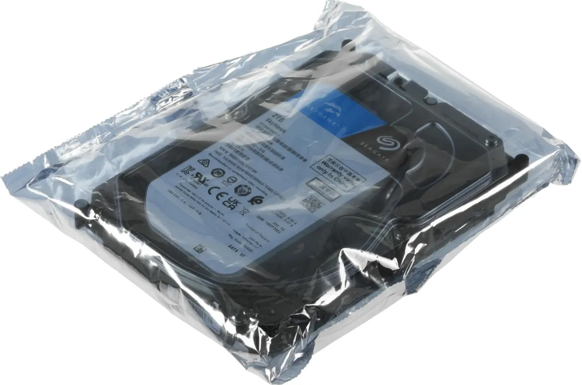 Жесткий диск Seagate Skyhawk ST2000VX017, 2ТБ, HDD, SATA III, 3.5"